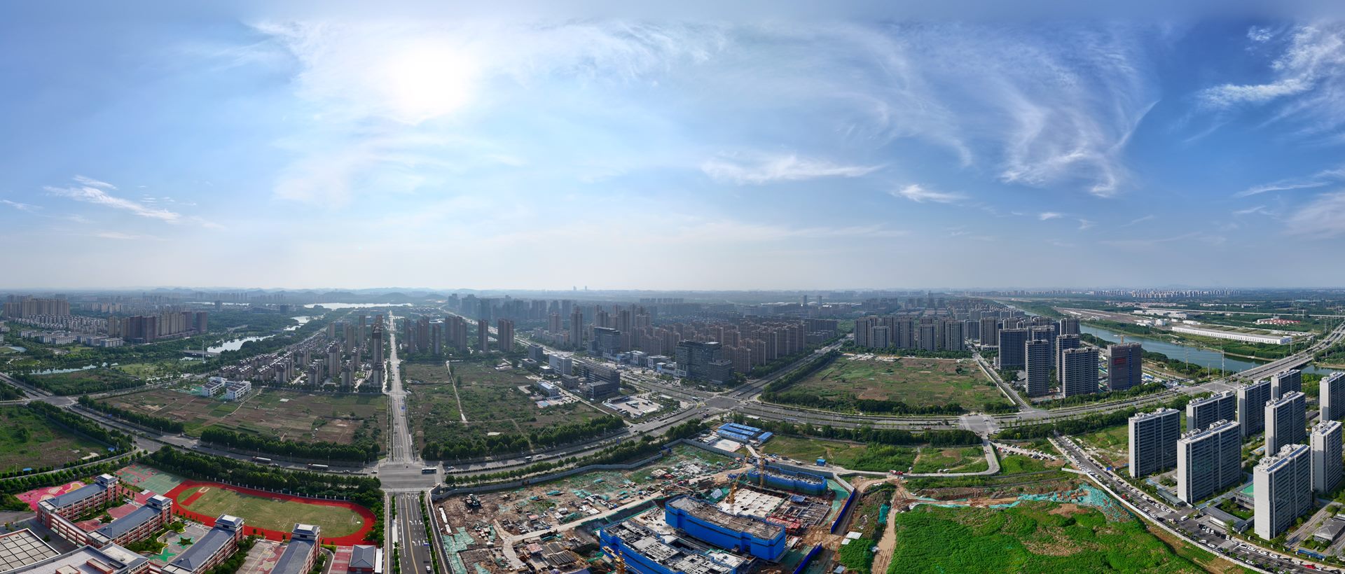徐州新城区航拍实景